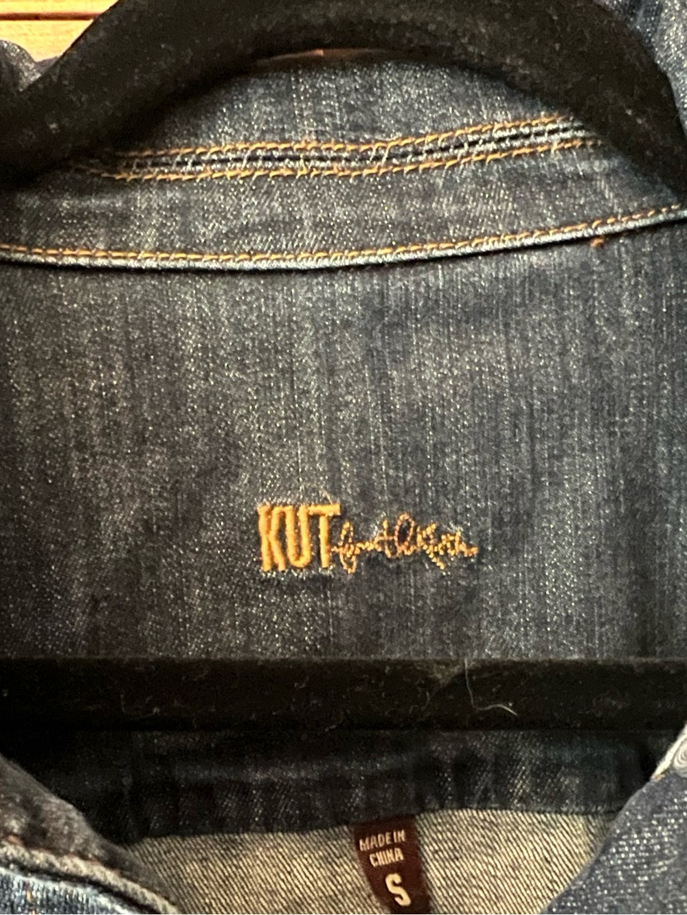 Kut from the Kloth Dark Blue Denim Jean Jacket - Picture 3 of 3